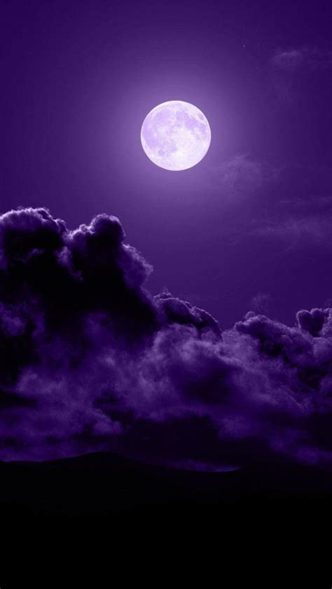 Free Download Purple Moon 640x1136 Free Android Wallpaper 640x1136
