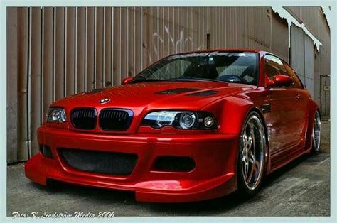 Bmw E46 M3 Red Widebody Slammed Bmw Ultimate Driving Machine Pi