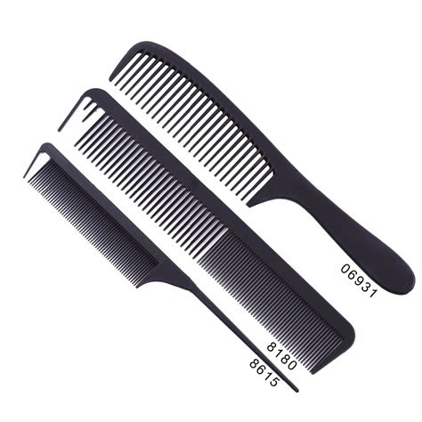 3 Pcsset Black Professional Combs Hairdressing New Tail Comb Two