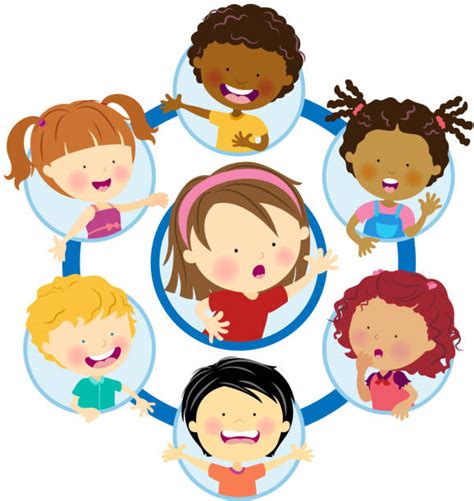 Best Group Of Kids Laughing Illustrations Royalty Free Vector Graphics