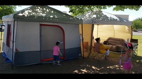 What are the products offered by ozark trail? Ozark Trail: 10x10 canopy GLAMPING picnic setup - YouTube