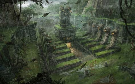 Tomb Raider Underworld Conceptual Artwork Lara Croft Fantasy Jungle