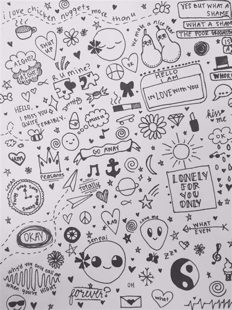 Symbols Hand Doodles Easy Doodles Drawings Small Drawings Mini