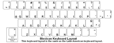 Mexican Spanish Keyboard Labels Dsi Computer Keyboards