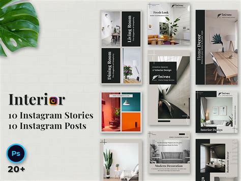 Interior Instagram Stories Posts UpLabs