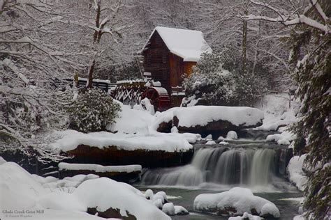 Grist Mill Winter West Virginia Winter Wonder Winter Scenes