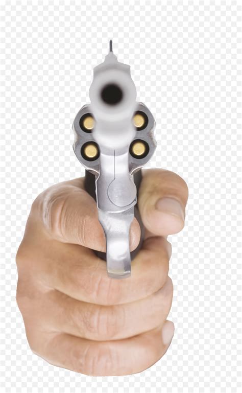 Pistol Gun Guns Bullet Weapon Face Transparent Hand