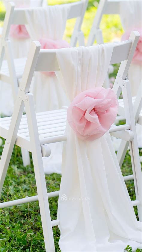Diy chair ties step 11. 5pcs Pack of Chiffon Chair Sashes/Ties - White | Wedding ...