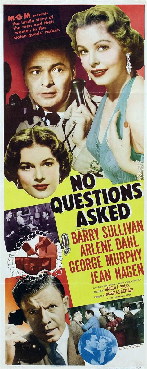 No Questions Asked 1951 Movie Posters Old Movie Posters Movie