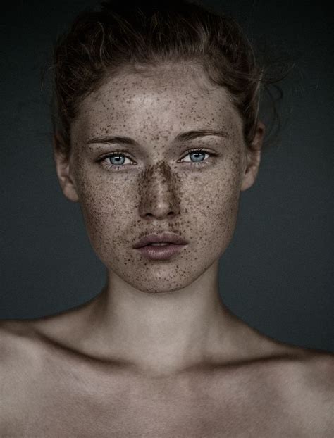 Https Behance Net Gallery The Freckles Project Beautiful Freckles Women With