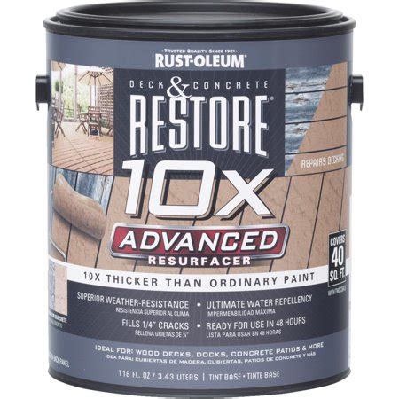 Fence and deck cleaning is the routine for your home outdoor. Rust-Oleum Restore 10X Advanced Concrete & Wood Deck ...
