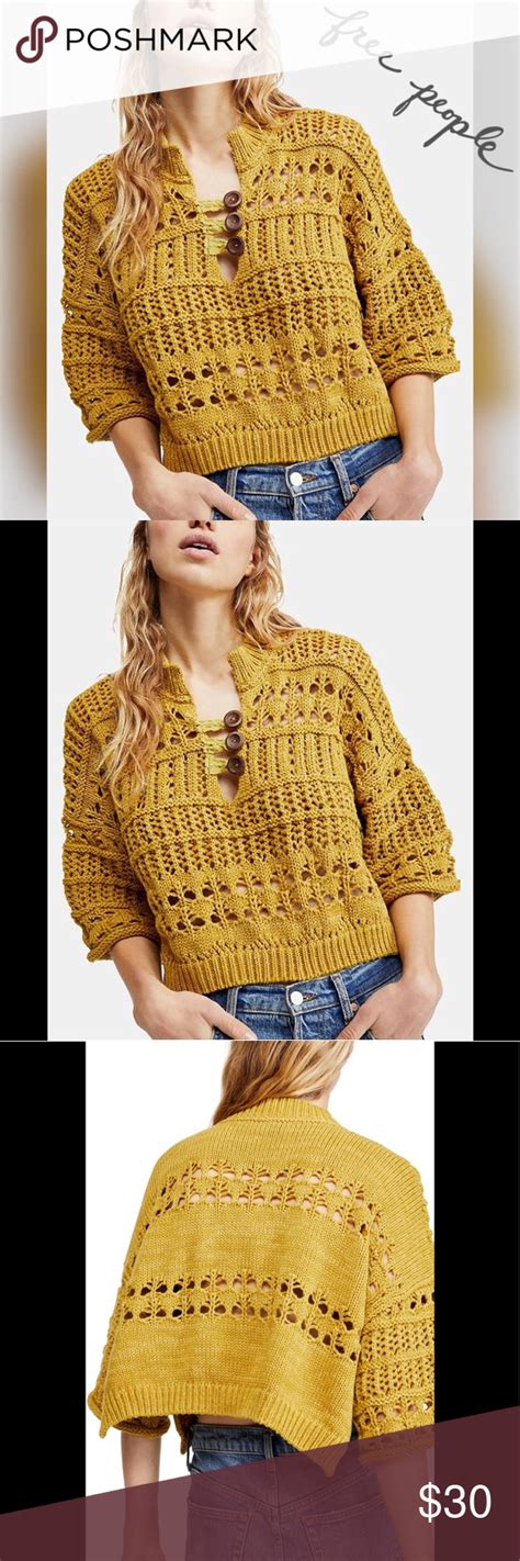 🆕free People Dreams Tonight Macramé Sweater Clothes For Women Boho Crochet Clothes Free