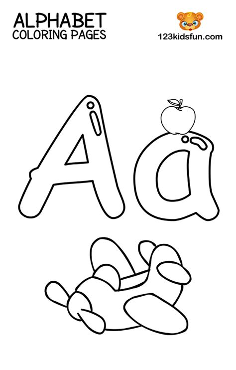 Alphabet Coloring Sheets Free Printable Coloring Pages