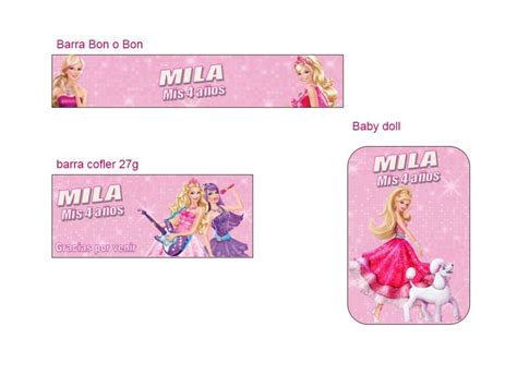 KIT Imprimible Barbie Boni Fiesta