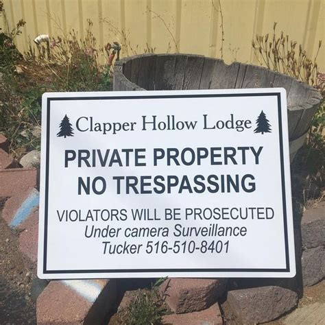Private Property No Trespassing Sign For Your Property Etsy In 2020