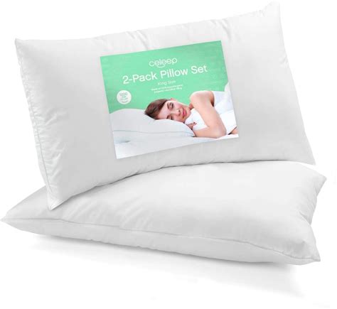 Celeep 2 Pack King Size Bed Pillows Set Of 2 20 X 36 1200gsm Ultra