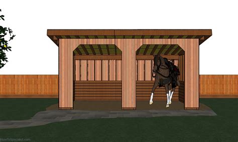 How To Build A Run In Shed For 2 Horses Howtospecialist How To
