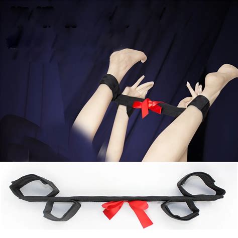 Sex Toys For Woman Men Black Nylon Straps Handcuffs Shackle Bow Bondage Free Download Nude