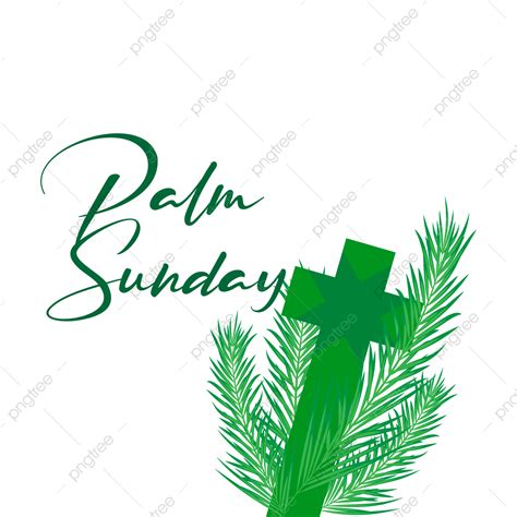 Palm Sunday Vector Art Png Christian Palm Sunday Vector Design