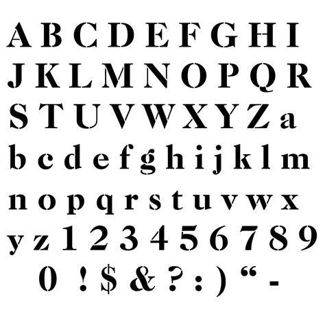Stencil Diy Stencils Alphabet Stencils Letter Templates