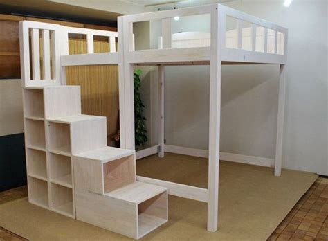 Full Size Loft Bed With Stairs Plans Diy Loft Bed Loft Bed Plans Loft Bed Stairs