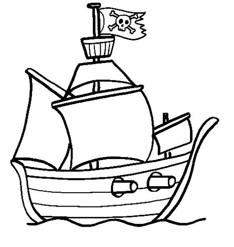 Pirate Ship Transporte Dibujos Para Colorear E Imprimir Gratis