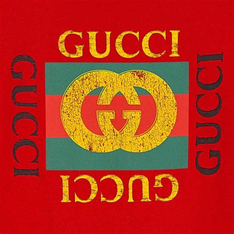 Gucci is the name of a luxury italian fashion brand, which was established in 1921 in gucci is one of the brands which keep using their original logo, created in the first years of the. Gucci Red 100% Cotton Machine washable Logo T-shirt ...