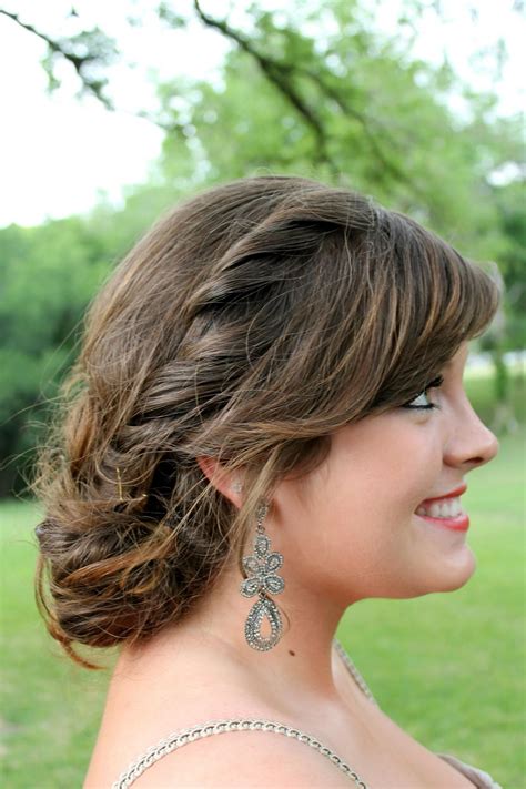 Side Swept Bangs Updo French Twists Side Swept Hairstyles Hair
