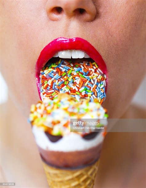 Woman Licking Ice Cream Photo Getty Images