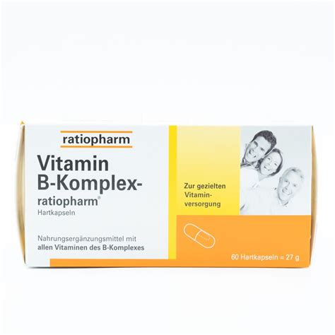 Vitamin B Komplex Ratiopharm Kapseln 60 St Ratiopharm Bodfeld Apotheke
