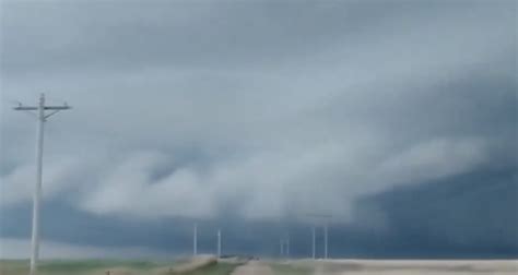 Supercell Looms Over Central Kansas Amid Tornado Warnings