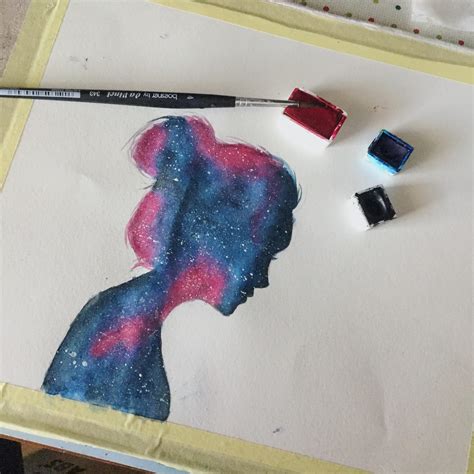 Galaxy Girl Rwatercolor