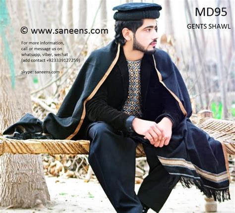 Swat Made Black Shawl For Men Traditional Afghan Pullover Pakistan Fashion