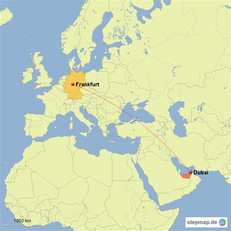 Sein zweck / ziel ist es StepMap - Urlaub in Dubai Karte - Landkarte für Deutschland