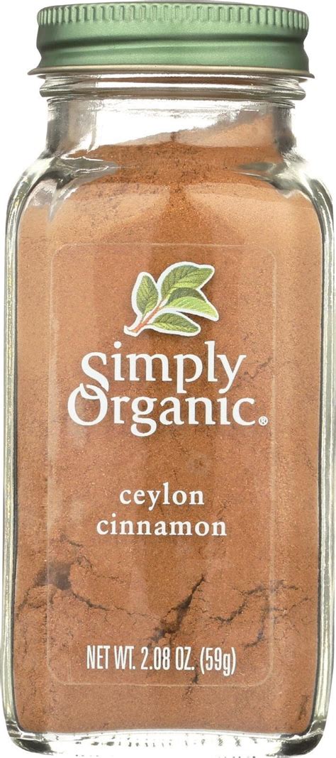 Simply Organic Ground Ceylon Cinnamon Case Of 6 208 Oz Simply
