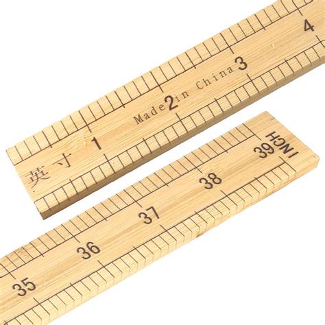 Buy Uxcell Straight Ruler 1m 40 Inch Metricimperial Egde Scale Bamboo