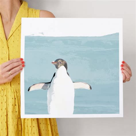 Naked Penguin Wall Art Prints By Michelle Poe Minted