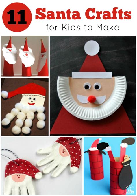Here is a list of some pretty amazing crafts and creations we've found; 11 Santa Crafts for Kids to Make - Crafty Kids at Home