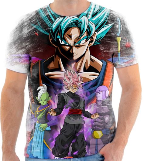 Camiseta Anime Dragon Ball Super Goku Black Full Hd Especial No Elo7