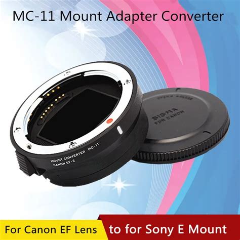 genuine sigma mc 11 mc11 lens adapter converter for canon eos ef lens to sony e mount camera a9