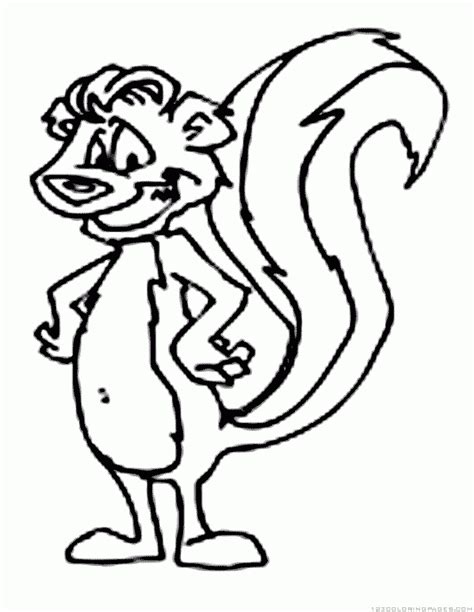 Whether as a home school craft activity or art project, these skunk coloring pages are popular all year round. Skunk Coloring Pages - Part 4