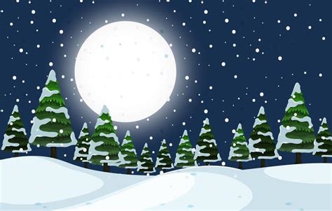 Winter Scene Vector Art Icons And Graphics For Free Download