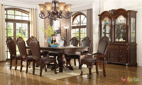 You must also have a china cabinet along with a buffet. Chateau Traditional 7 Piece Formal Dining Room Set ...