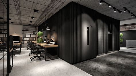 Office For Engineering Firm On Behance Industrial Office Design