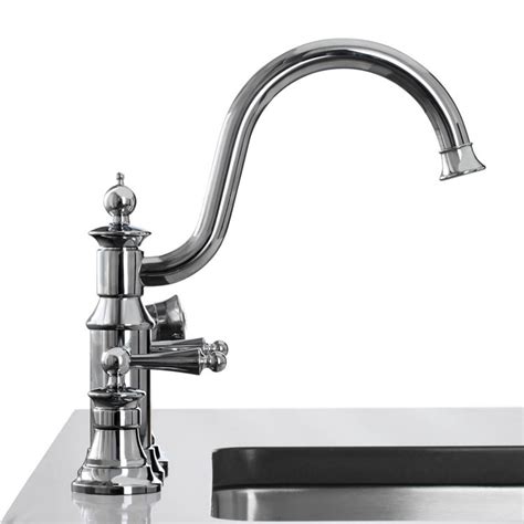 Styles of four hole faucets Moen S712 Waterhill Two-Handle High Arc Kitchen Faucet ...