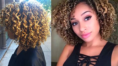 The most favored variation is brown hair with blonde ombre effect. My Experience Going Blonde! Highlights On Curly Hair - YouTube