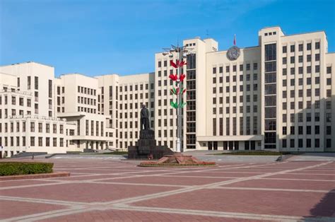 The House Of The Government Of The Republic Of Belarus And Lenin