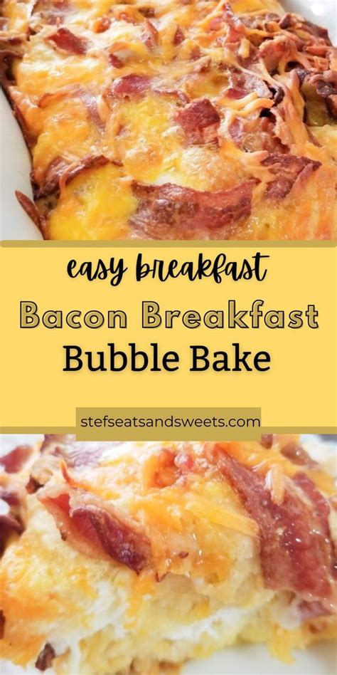 Bacon Breakfast Bubble Bake Stefs Eats And Sweets Recipe Easy