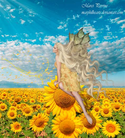 Sunflower Fairy By Marphilhearts On Deviantart