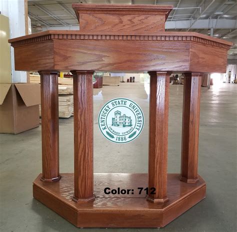Wood With Acrylic Pulpit Podium Lectern Custom No 6 Podiums Direct